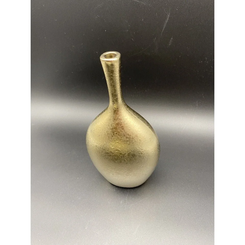 Torre And Tagus Gold Colored‎ Bud Vase